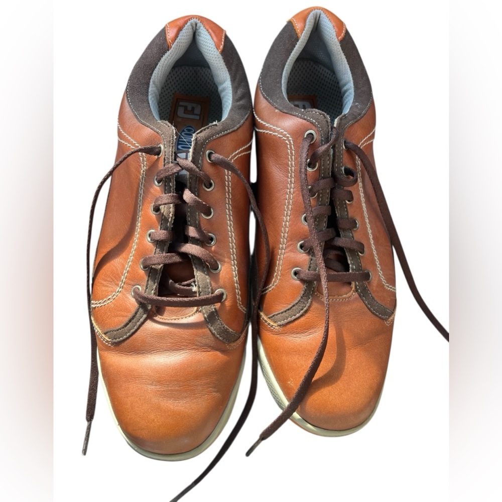 FootJoy Contour Casual Brown Leather Golf Shoes